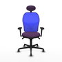 PIQUERAS Y CRESPO Silla de oficina Jorquera con mecanismo Sincro, morado y azul