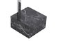DKD Home Decor Toallero Acero MDF Símil Mármol Plateado y Negro