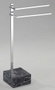DKD Home Decor Toallero Acero MDF Símil Mármol Plateado y Negro