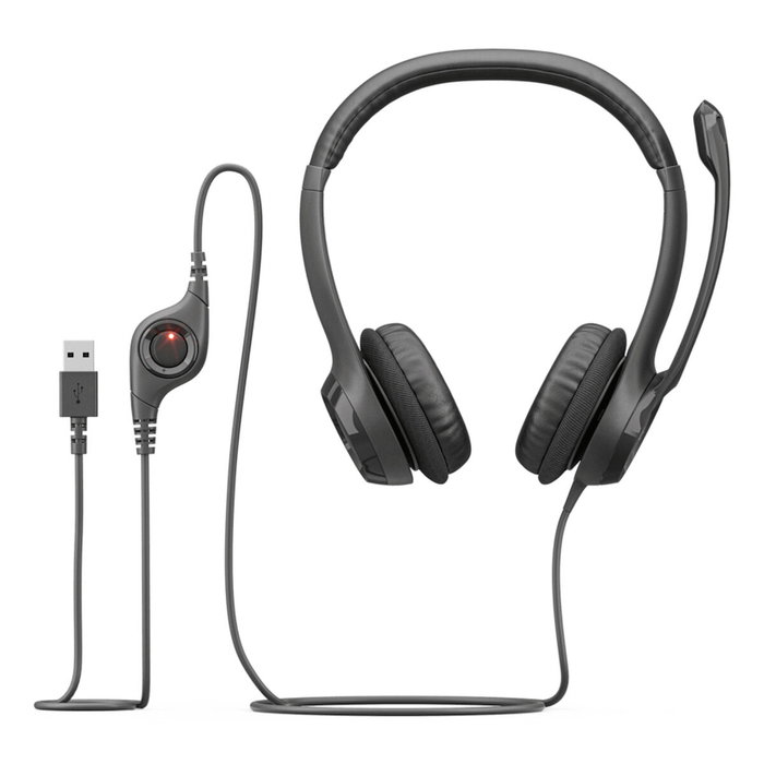 Logitech H390 Auriculares USB Tipo C Negro