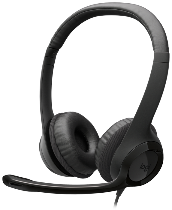 Logitech H390 Auriculares USB-C con Micrófono con Cancelación de Ruido, Negro