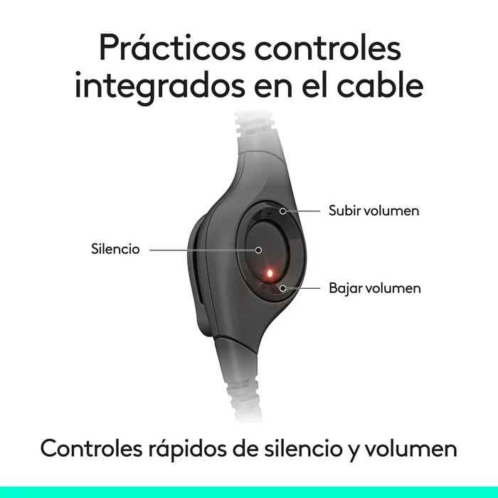 Logitech H390 Auriculares Diadema USB-C con Micrófono Cancelación de Ruido para Llamadas y Música - Negro