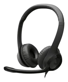 Logitech H390 Auriculares Diadema USB-C con Micrófono Cancelación de Ruido para Llamadas y Música - Negro
