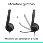 Logitech H390 Auriculares Diadema USB-C con Micrófono Cancelación de Ruido para Llamadas y Música - Negro