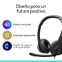 Logitech H390 Auriculares Diadema USB-C con Micrófono Cancelación de Ruido para Llamadas y Música - Negro
