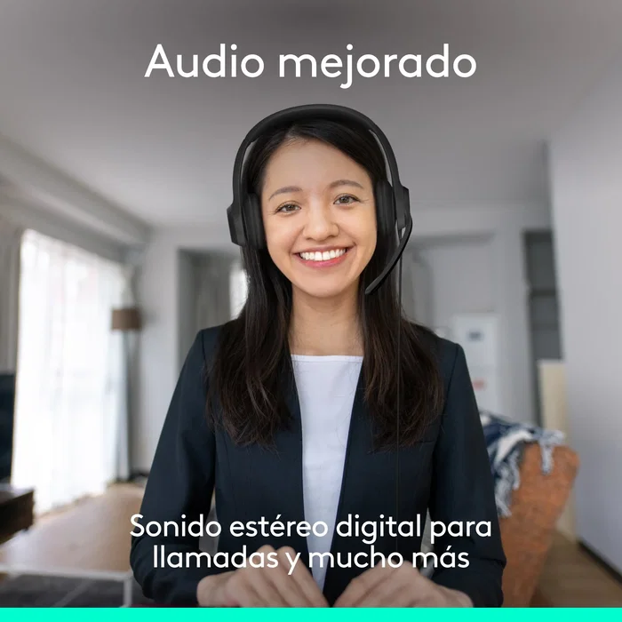 Logitech H390 Auriculares Diadema USB-C con Micrófono Cancelación de Ruido para Llamadas y Música - Negro