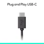 Logitech H390 Auriculares con Micrófono USB-C Negro