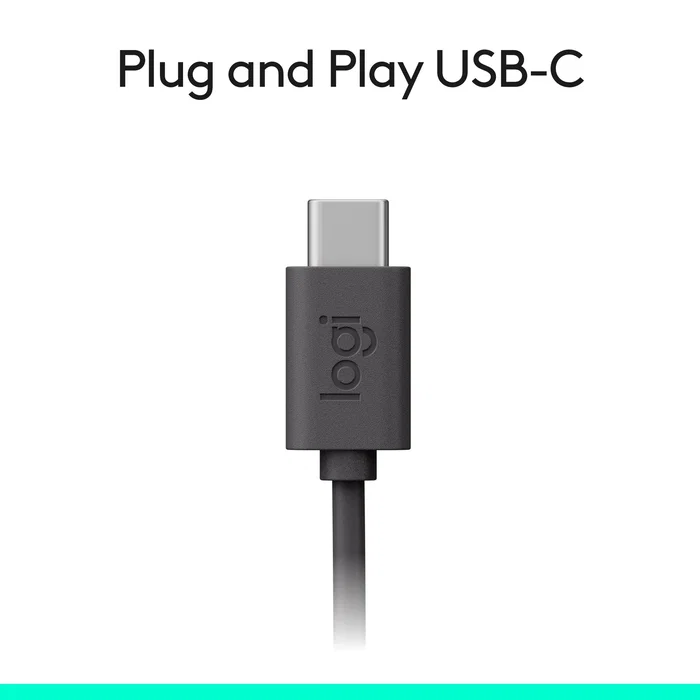 Logitech H390 Auriculares Diadema USB-C con Micrófono Cancelación de Ruido para Llamadas y Música - Negro