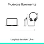 Logitech H390 Auriculares Diadema USB-C con Micrófono Cancelación de Ruido para Llamadas y Música - Negro