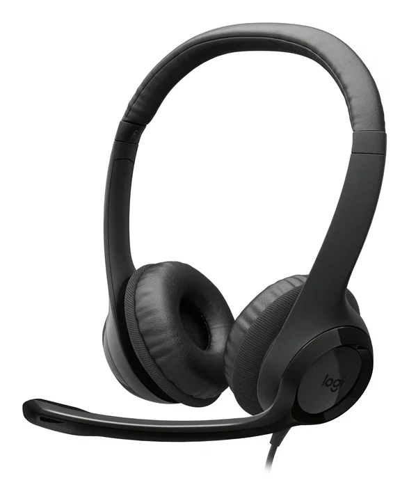 Logitech H390 Auriculares Diadema USB-C con Micrófono Cancelación de Ruido para Llamadas y Música - Negro