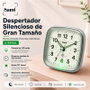 SAMI Despertador Sami sil grande L cuadros negros con luz
