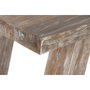 DKD Home Decor Consola de Teca Reciclada Decapé Blanco 240x46x90