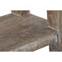 DKD Home Decor Consola de Teca Reciclada Decapé Blanco 240x46x90