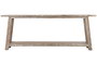 DKD Home Decor Consola Balines Indo 2c25 Blanco Natural Teca Reciclada 240 x 90 x 46 cm