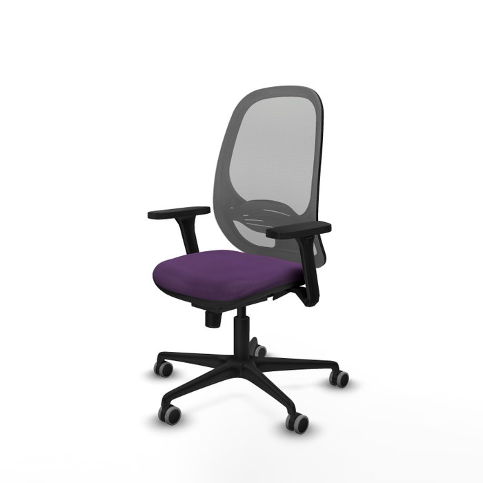 PIQUERAS Y CRESPO Silla de oficina Cilanco con mecanismo Sincro, Morado y Gris PIQUERAS Y CRESPO Silla de oficina Cilanco con mecanismo Sincro, Morado y Gris
