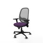 PIQUERAS Y CRESPO Silla de oficina Cilanco con mecanismo Sincro, Morado y Gris