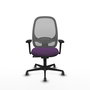 PIQUERAS Y CRESPO Silla de oficina Cilanco con mecanismo Sincro, Morado y Gris