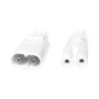 LogiLink Cable de extensión de alimentación, 2m, blanco
