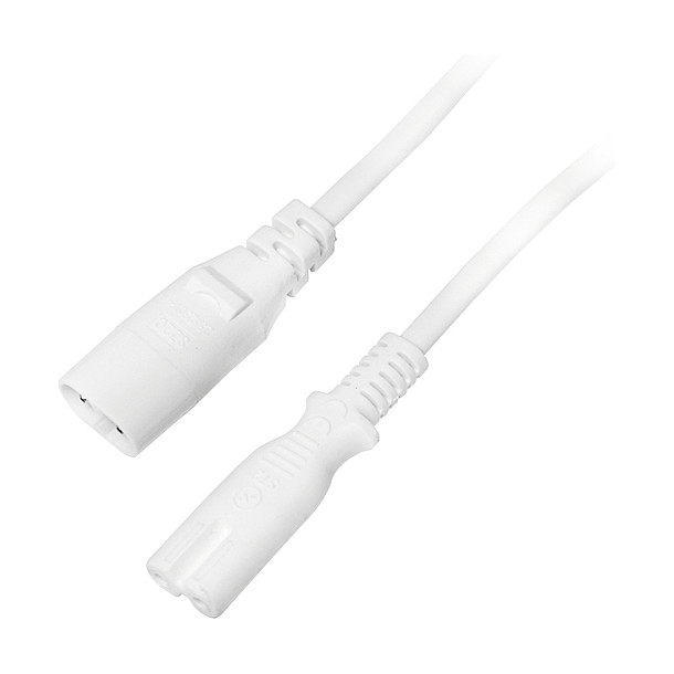 LogiLink Cable de extensión de alimentación, 2m, blanco LogiLink Cable de extensión de alimentación, 2m, blanco