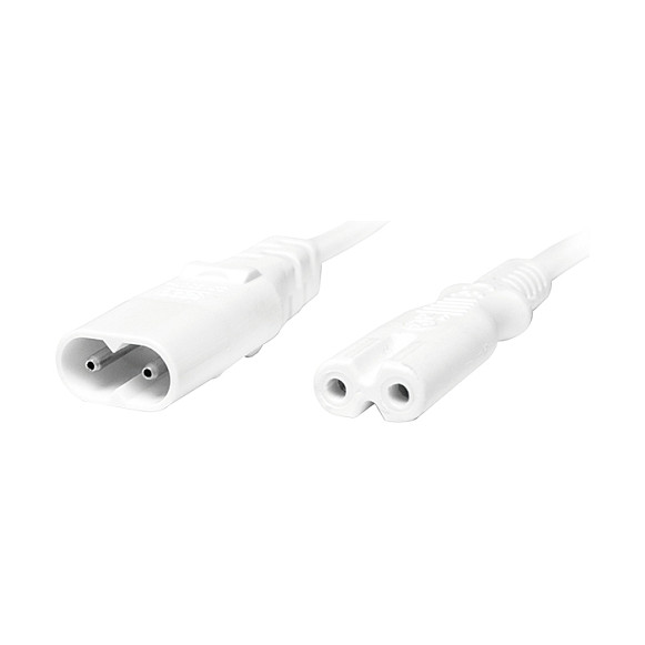 LogiLink Cable de extensión de alimentación, 2m, blanco LogiLink Cable de extensión de alimentación, 2m, blanco