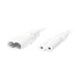 LogiLink Cable de extensión de alimentación, 2m, blanco