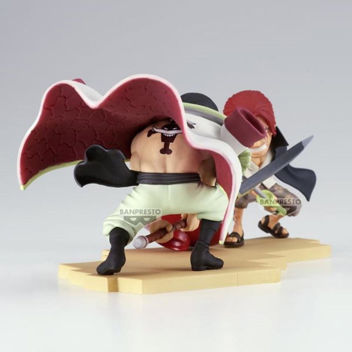Banpresto Figura Edward Newgate Vs Shanks World Collectable Log Stories BP29081P, Figura Coleccionista Anime One Piece, 13 cm
