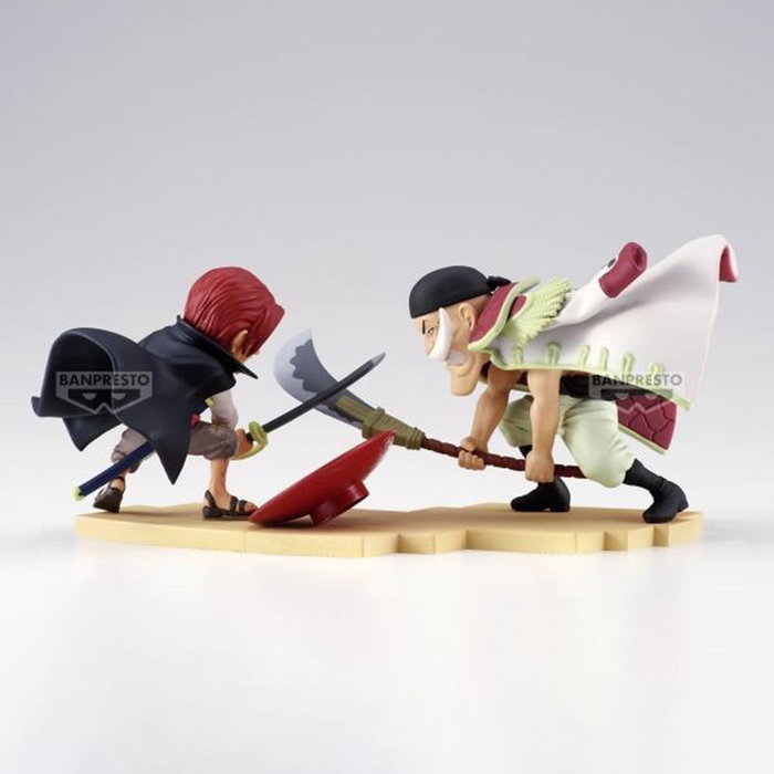 Banpresto Figura Edward Newgate Vs Shanks World Collectable Log Stories BP29081P, Figura Coleccionista Anime One Piece, 13 cm