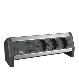Bachmann DESK 2 con 3xCEE7/3, 1xUSB-Charger y 1xCM