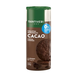 Santiveri Galletas Digestive Cacao 0% Sin Azúcar Añadido Sin Lactosa 200g