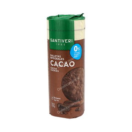 SANTIVERI Galletas Integrales Cacao 0% Azúcares Añadidos 200g