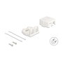 DeLOCK 85843 Soporte para instalación en carcasa, Blanco