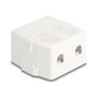 DeLOCK 85843 Soporte para instalación en carcasa, Blanco