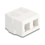 DeLOCK 85843 Soporte para instalación en carcasa, Blanco