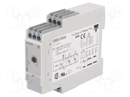 CARLO GAVAZZI Relé de tiempo DPDT 0,1÷600s