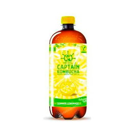 CAPTAIN Kombucha Limonada 1 Lt Bebida Fermentada Vegana Sin Gluten