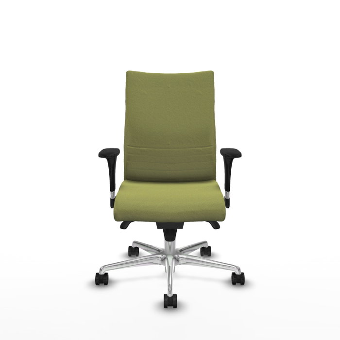 PIQUERAS Y CRESPO Silla Albacete Confidente Verde Oliva con Mecanismo Sincro y Base de Aluminio PIQUERAS Y CRESPO Silla Albacete Confidente Verde Oliva con Mecanismo Sincro y Base de Aluminio