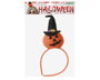 Atosa Diadema de Halloween Calabaza Naranja con Sombrero de Bruja para Disfraz Infantil