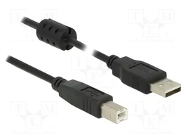 DeLOCK Cable USB 2.0 Tipo-A a Tipo-B, 1 m, Negro