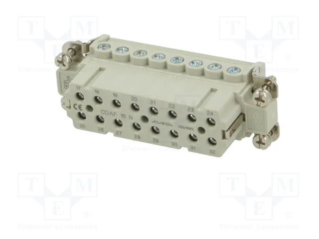 ILME CDAF16N Plantilla de Contacto HDC Hembra 16 Pines