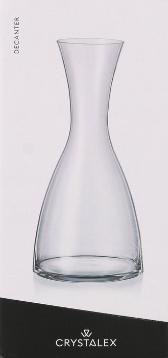 Bohemia Decantador de Cristal Kate Liso 1200 ml - 7.7 cm Ancho x 27.4 cm Alto x 13 cm Largo (6 Unidades)