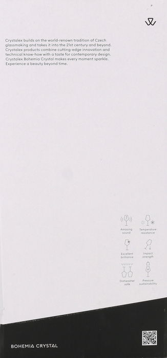 Bohemia Decantador de Cristal Kate Liso 1200 ml - 7.7 cm Ancho x 27.4 cm Alto x 13 cm Largo (6 Unidades)