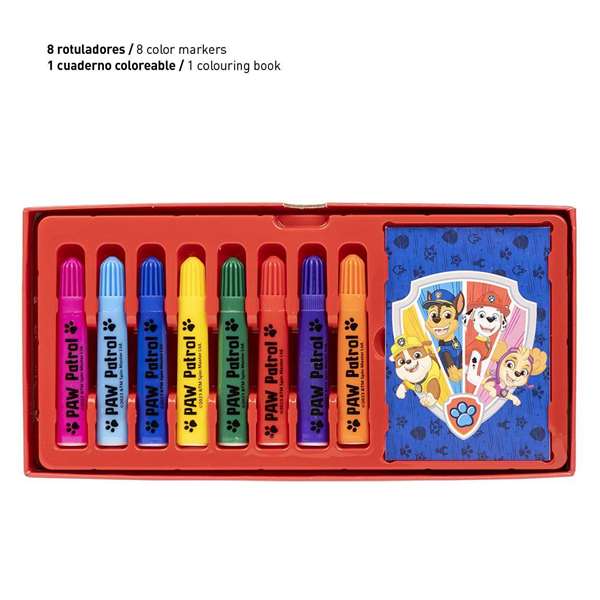 Cerdá Set Papelería Coloreable Maletín Paw Patrol Azul Oscuro