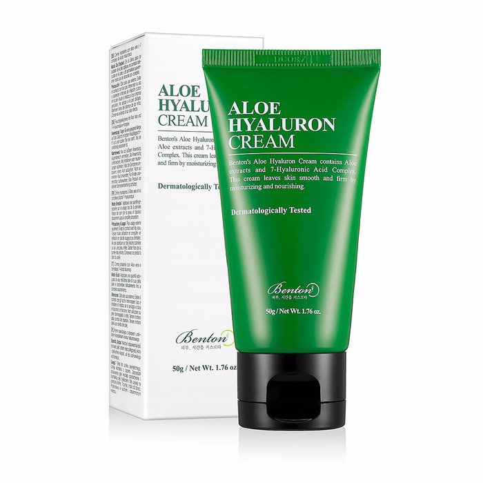Benton ALOE HYALURON cream - Crema Facial Hidratante con Aloe Vera y Ácido Hialurónico para Todo Tipo de Pieles - 50 g Benton ALOE HYALURON cream - Crema Facial Hidratante con Aloe Vera y Ácido Hialurónico para Todo Tipo de Pieles - 50 g