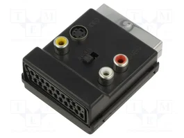 GOOBAY Adaptador Bidireccional SCART a RCA y DIN mini 4pin