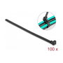 DeLOCK Bridas reutilizables resistentes al calor 150 x 7,5 mm Negro
