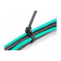 DeLOCK Bridas reutilizables resistentes al calor 150 x 7,5 mm Negro
