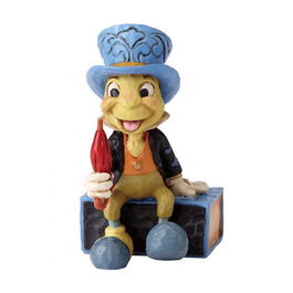 Enesco Figura Disney Pepito Grillo Mini 7 cm Hecha a Mano de Resina de Piedra