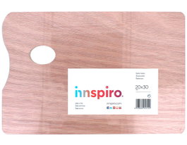 Innspiro Paleta rectangular de madera 25x30cm con agujero