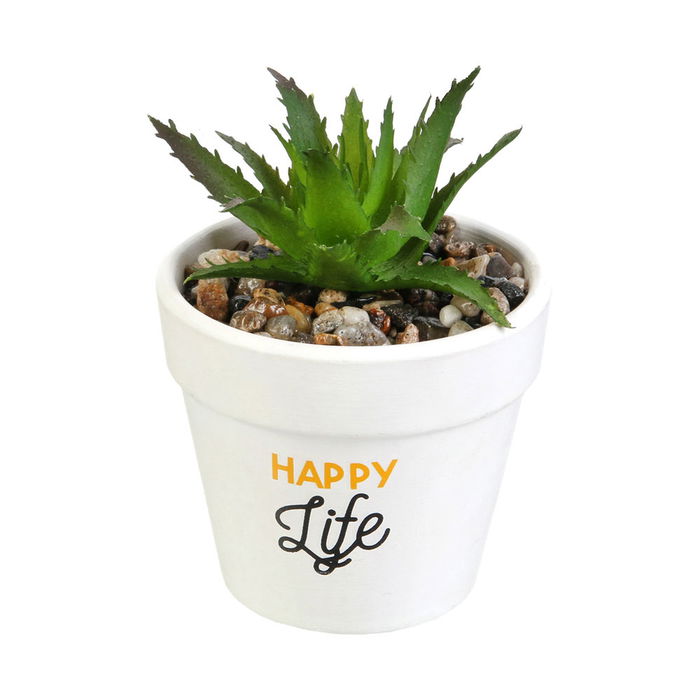 Home Deco Factory Planta Artificial con Maceta Colección Little Garden