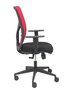 PIQUERAS Y CRESPO Silla Motilla con Mecanismo Sincro, Malla Roja y Asiento Negro